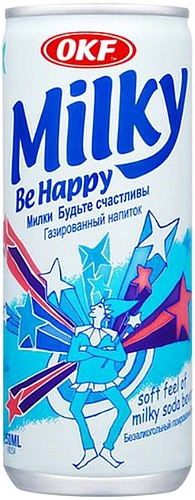 Milky Be Happy Sparkling mleczny napój gazowany