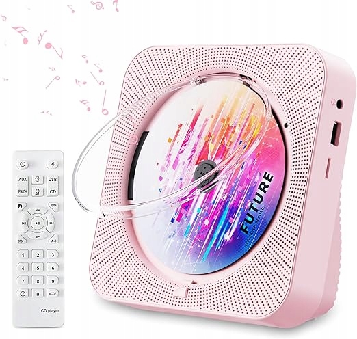 ODTWARZACZ CD ZYOKATA Z GŁOŚNIKAMI BLUETOOTH DŹWIĘK STEREO HI-FI USB AUX