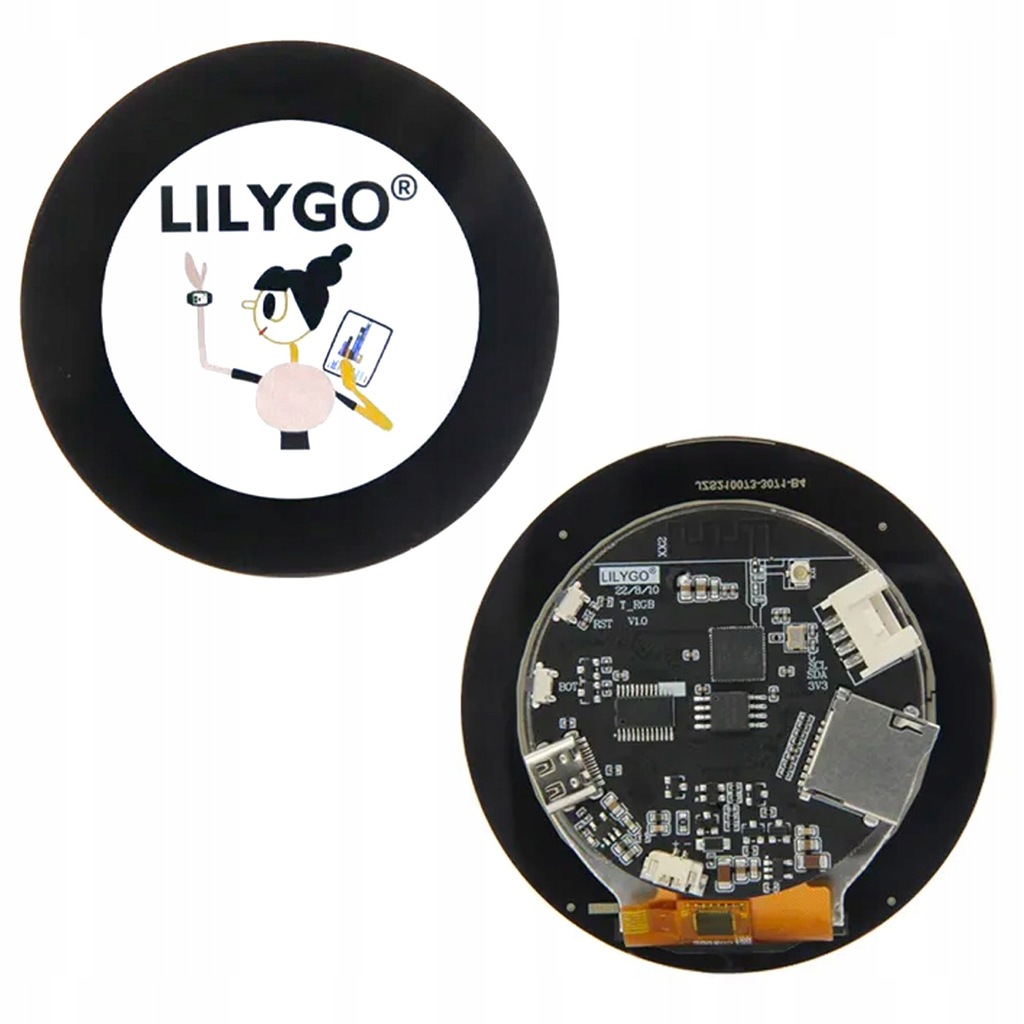 ESP32-S3 LilyGO T-RGB okrągły wyświetlacz dotykowy 2.1" ST7701S