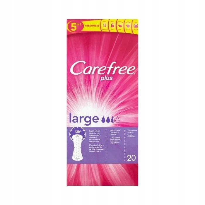 Wkładki higieniczne Carefree Large 20 szt