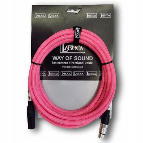 Way of Sound kabel LABOGA 6m PP XLR Różowy