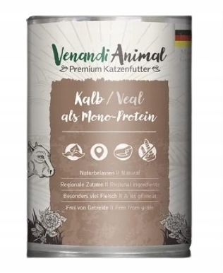 Venandi Animal, Bezzbożowa karma dla kotów, 400g