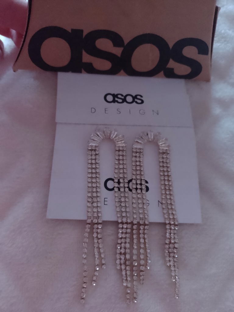 Asos/Długie, Bogato zdobione kolczyki z Londynu, NOWE