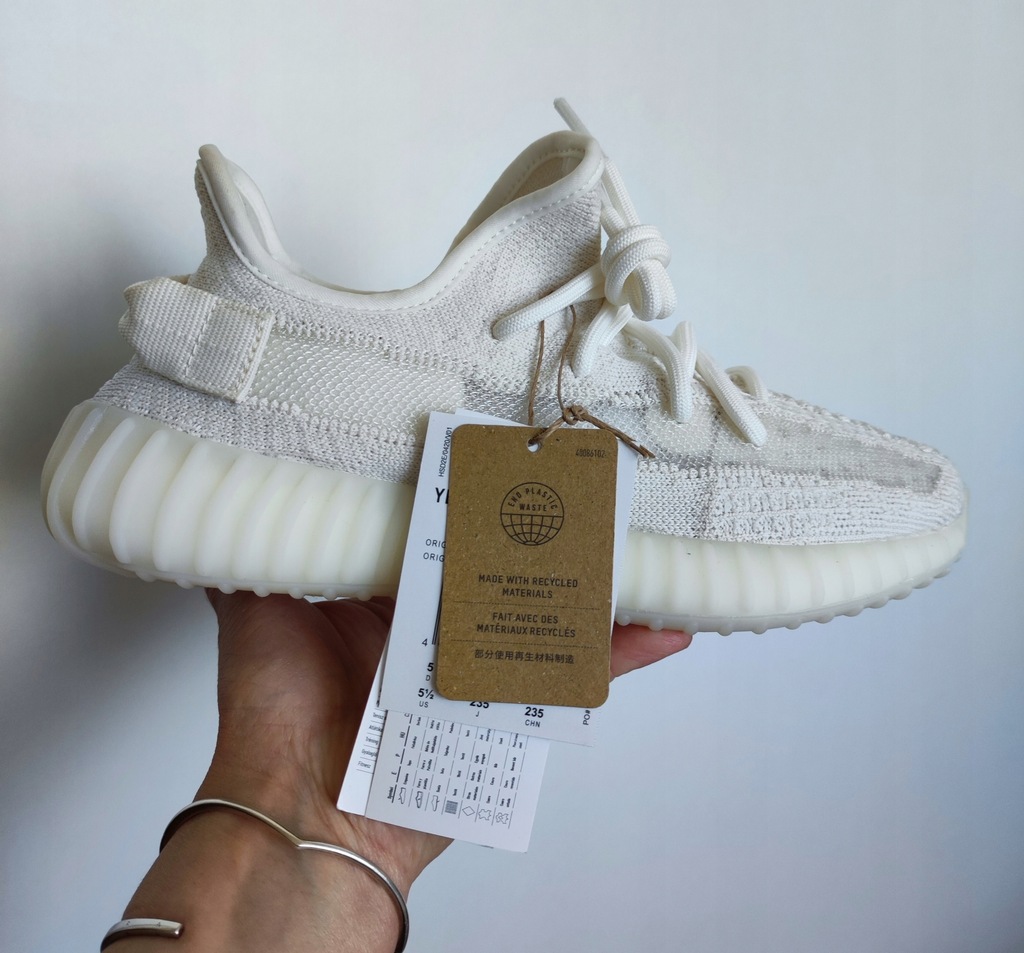 Yeezy Boost 350 V2 Bone białe buty sportowe cream