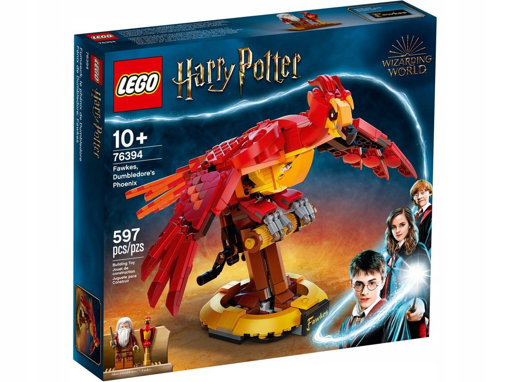 Nowe LEGO 76394 Harry Potter - Fawkes, Feniks BDB