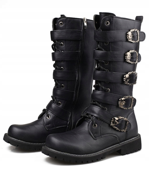 KOWBOJKI BUTY MOTOCYKLOWE ROKOWE PUNK r. 43