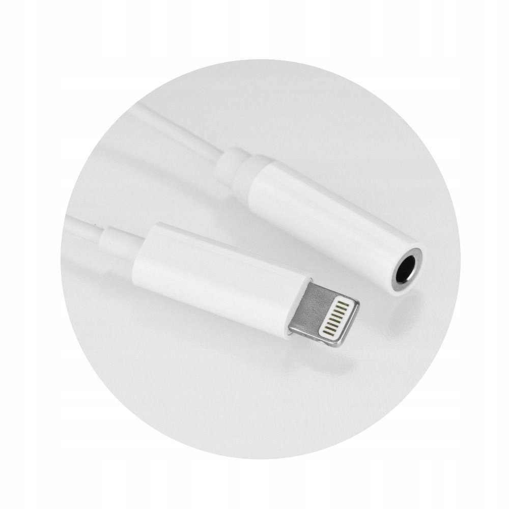 Adapter Lightning na Jack 3.5mm biały 12301487857 oficjalne
