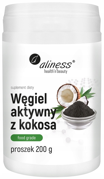 WĘGIEL AKTYWNY z Kokosa | Spożywczy 200g | aliness