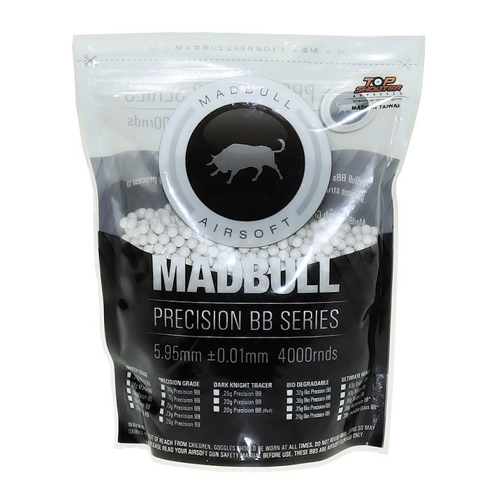 Precyzyjne kulki - MADBULL - 0,25g - 4000 szt.