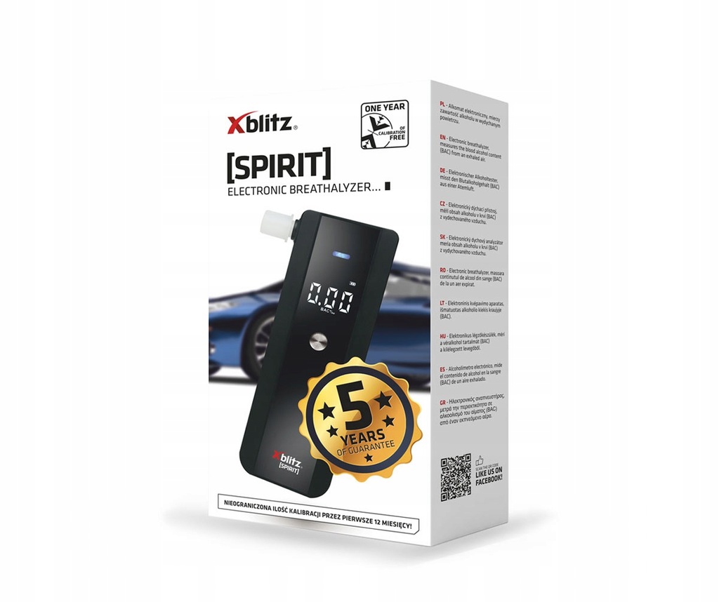 Купить Алкотестер PRECISE XBLITZ SPIRIT + 5 мундштуков: отзывы, фото, характеристики в интерне-магазине Aredi.ru