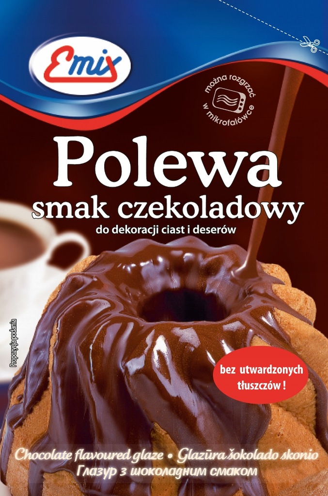 Polewa,dekoracja do ciast i deserów. Czekoladowa