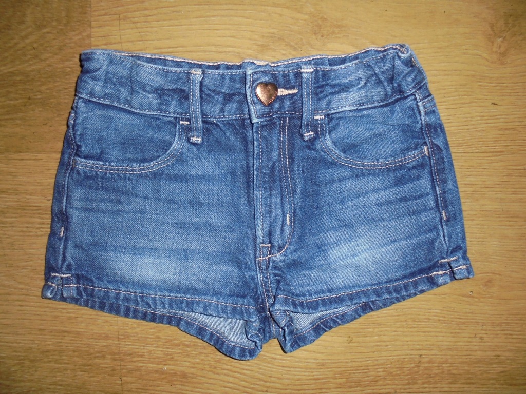 DENIM_JAK NOWE_ŚLICZNE SPODENKI_110 CM