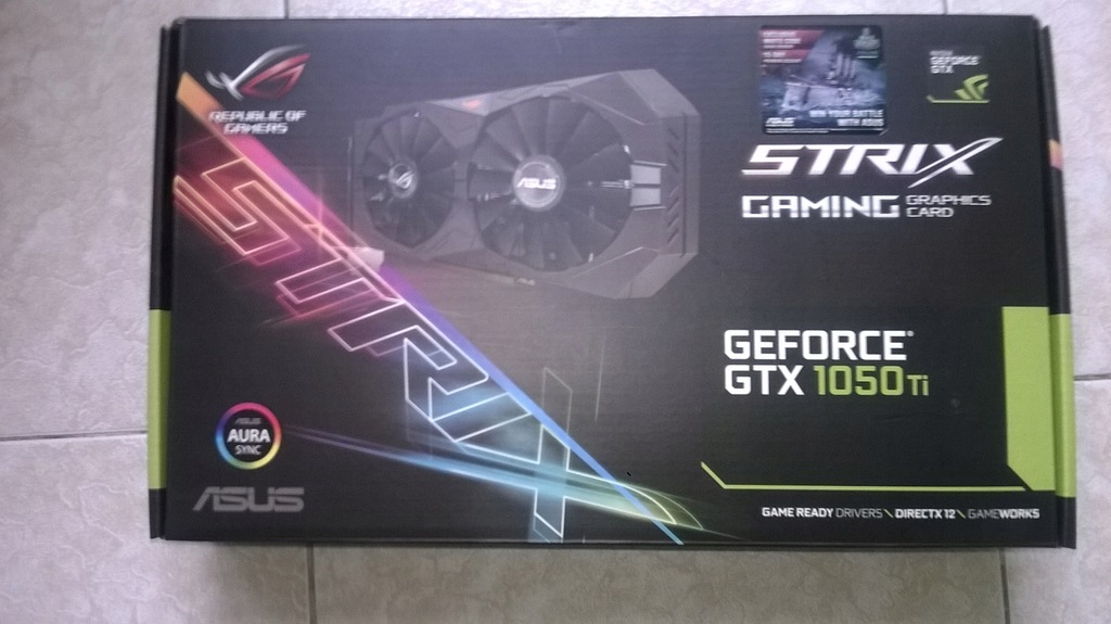 ASUS GeForce GTX 1050 Ti STRIX 4GB GAMING OC