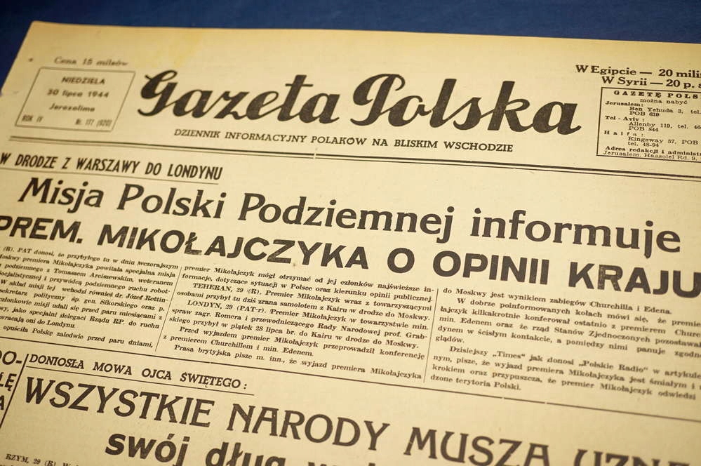 Gazeta Polska 1944 Misja Polski Podziemnej...