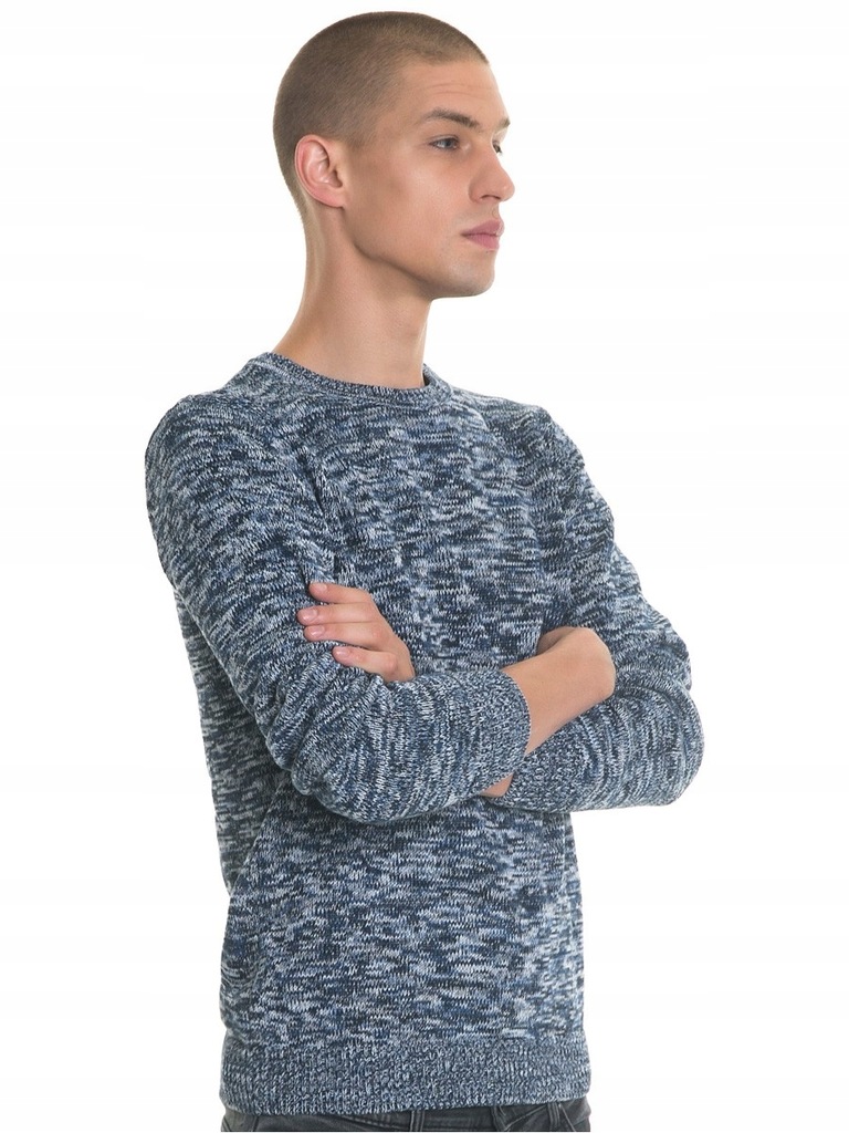 BIG STAR SWETER MĘSKI Z WZOREM DENIR 457 XL