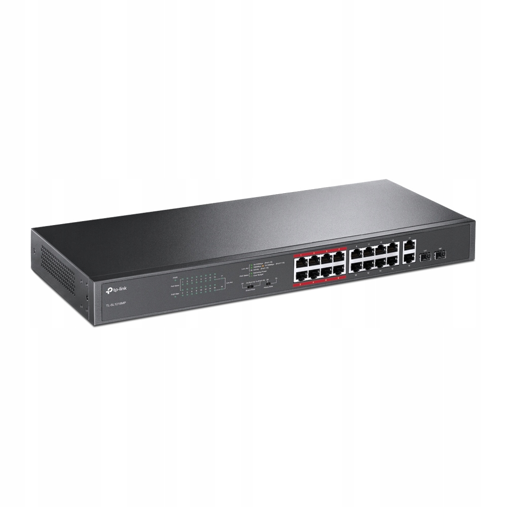 Купить КОММУТАТОР TP-LINK POE 16 ПОРТОВ 2xSFP TL-SL1218MP: отзывы, фото, характеристики в интерне-магазине Aredi.ru