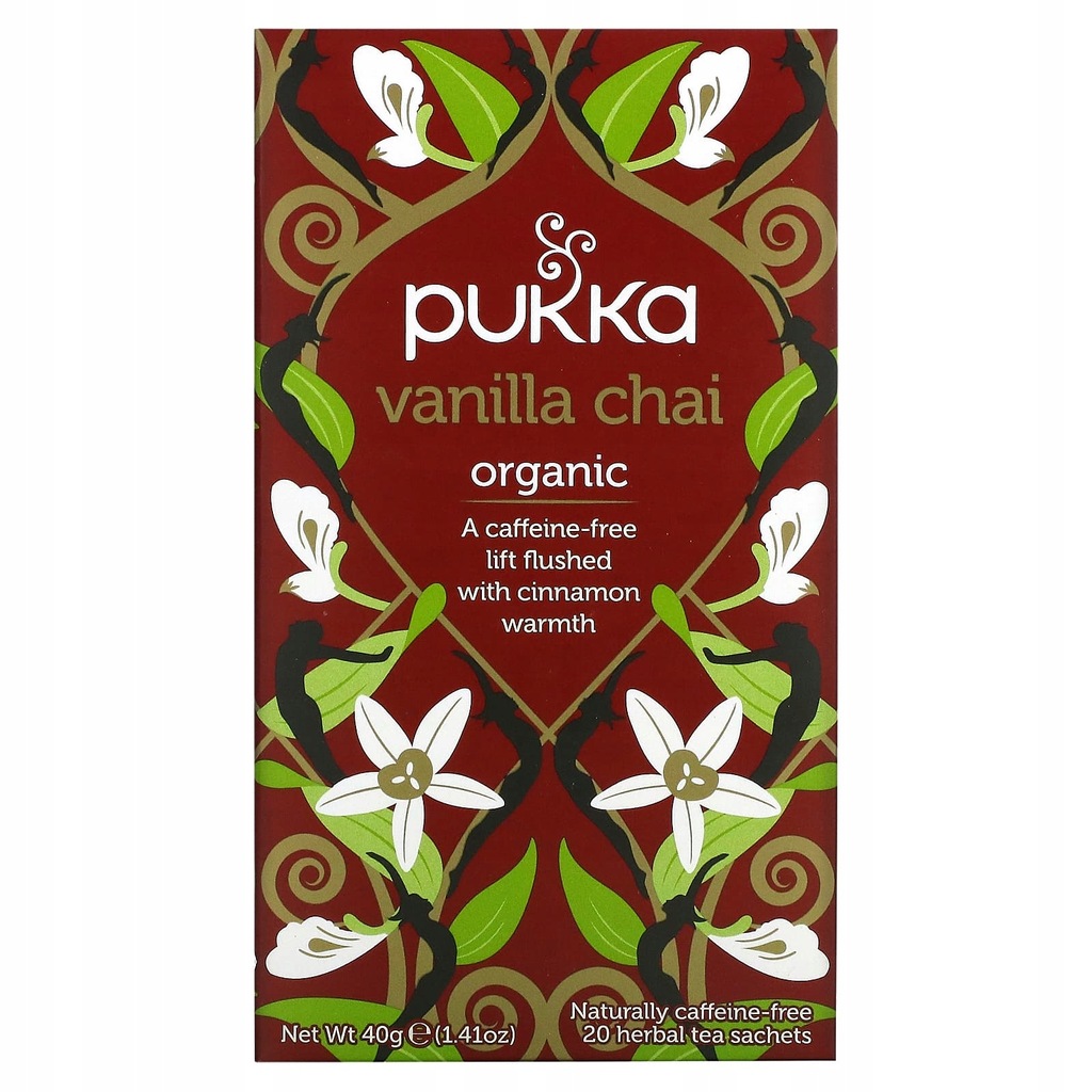 Pukka Herbs Organiczna herbata ziołowa wanilia Cha