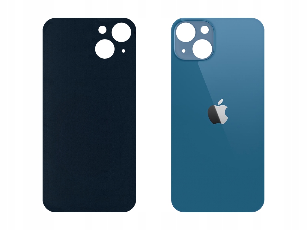 Klapka Plecki Tył iPhone 13 Niebieski Blue Duże oczko BIG HOLE