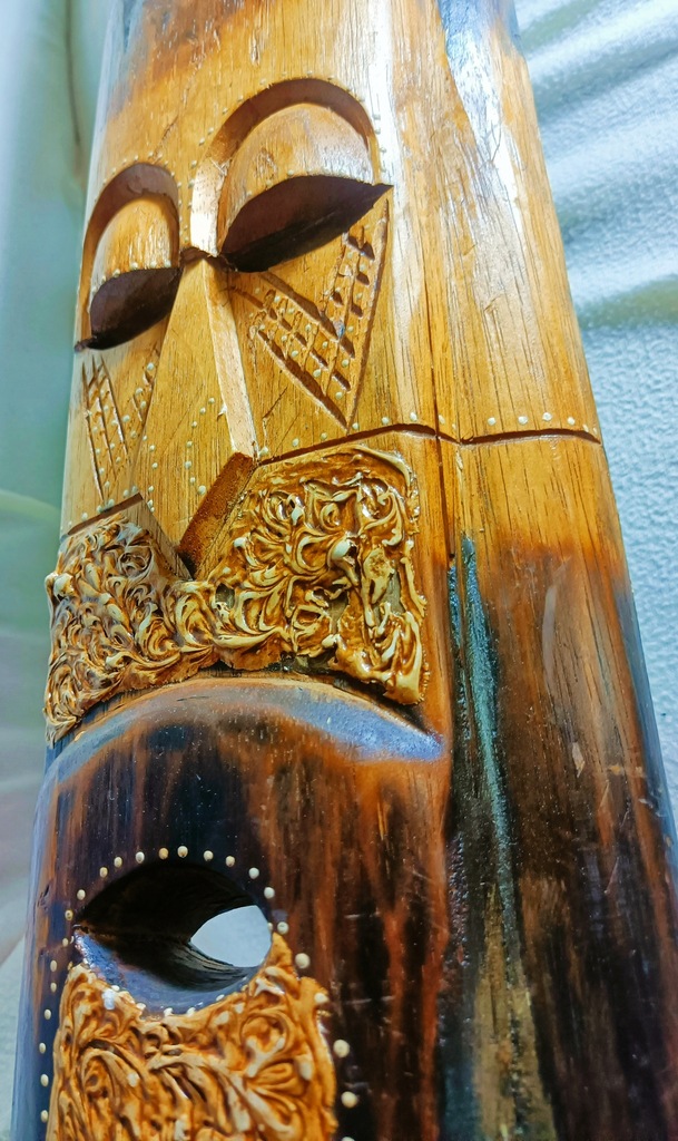 drewniana maska afryka afrykanska voodoo WYSOKABIG