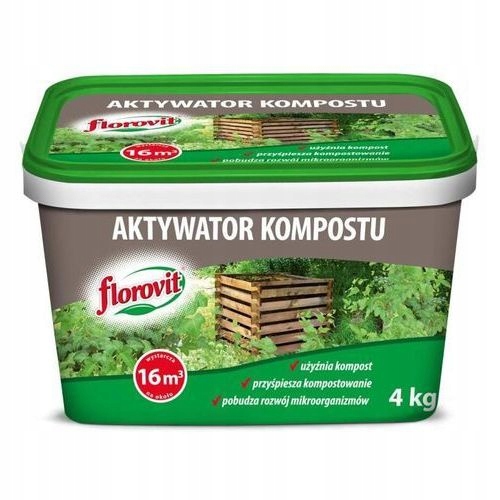 FLOROVIT Aktywator Kompostu Komposter Wiaderko 4kg