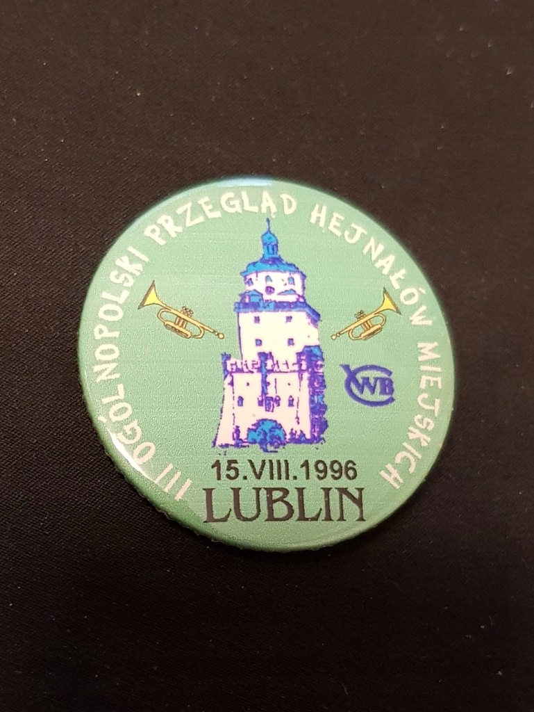 odznaka plakietka przegląd hejnałów LUBLIN 1996 r