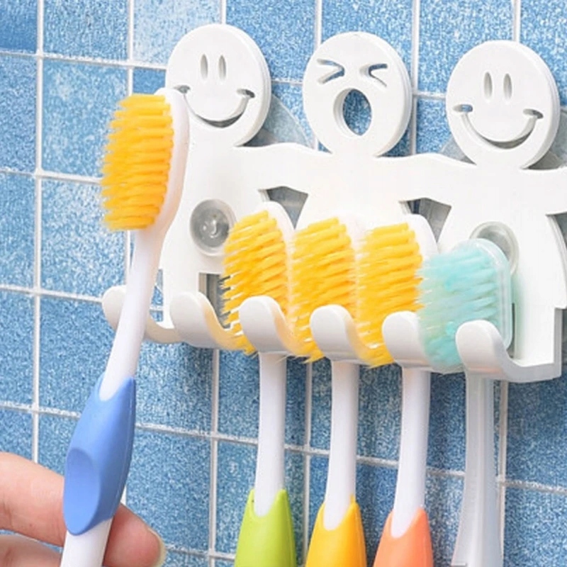 Automatic Toothpaste Dispenser Wall Mount Dust-proof Toothbrush Holder