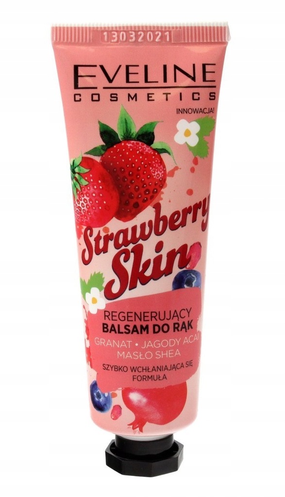 Eveline Balsam do rąk regenerujący Strawberry Skin
