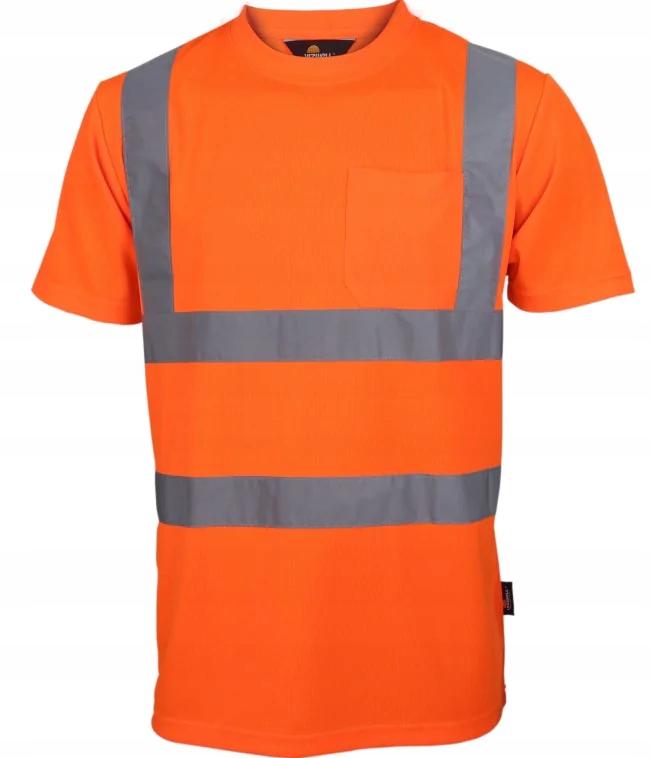 T-shirt pomarańczowy Vizwell VWTS03-BO/S
