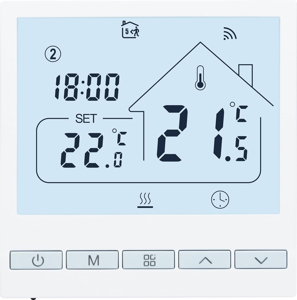 Inteligentny termostat Beok Tuya ścienny Wi-FiAlexa, Google TOL47WIFI-WPB