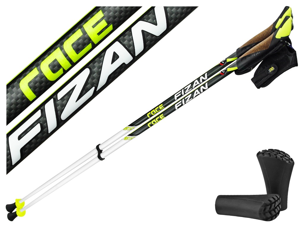 KIJKI NORDIC WALKING FIZAN RACE CARBON 80% 130 CM