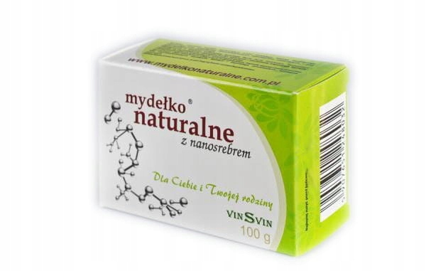 Mydełko naturalne z nanosrebrem w kostce 100g VINS