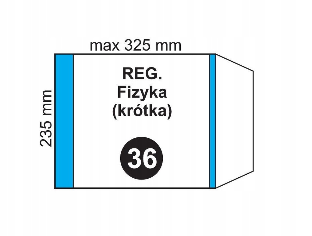 OKŁADKA NA PODR REGULOWANA NR 36 (20SZT)