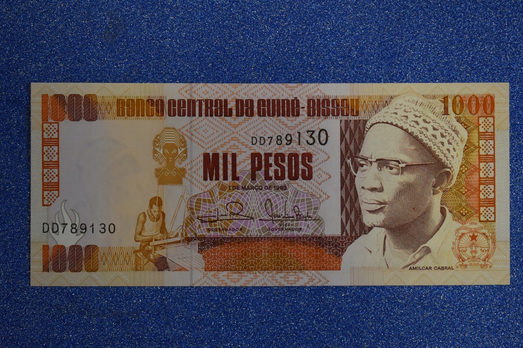 1000 PESOS, GWINEA BISSAU, 1993r, P-13b, UNC