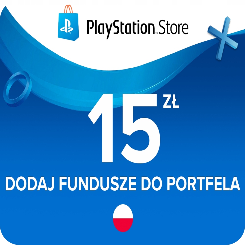 PLAYSTATION STORE 15 PLN ZŁ PSN KOD KLUCZ SONY NETWORK DOŁADOWANIE PS4 PS5