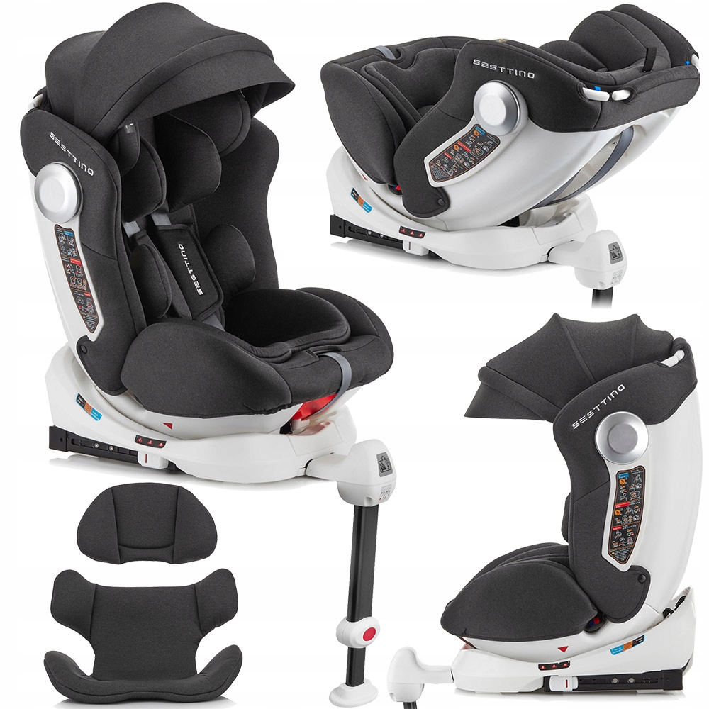 FOTELIK SAMOCHODOWY ISOFIX 0-36kg SESTTINO HEXAGON OBRACANY PRZÓD + TYŁ