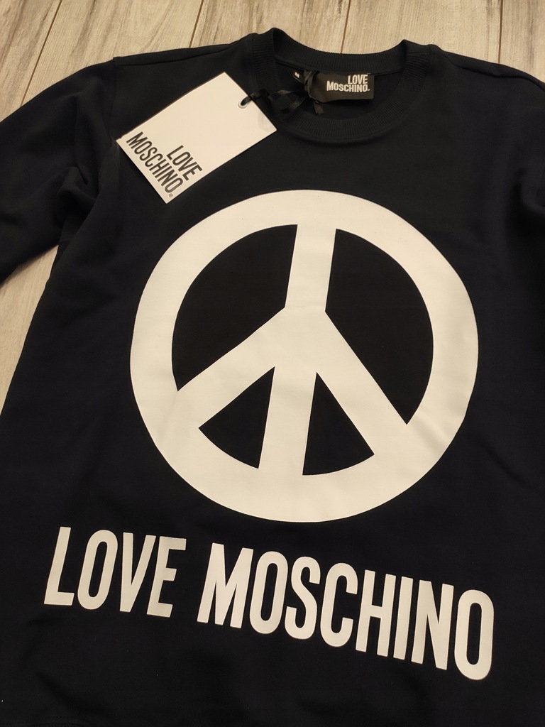 Moschino L Bluza NOWA Love granatowa Oryginalna