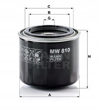 Filtr oleju MANN MW810