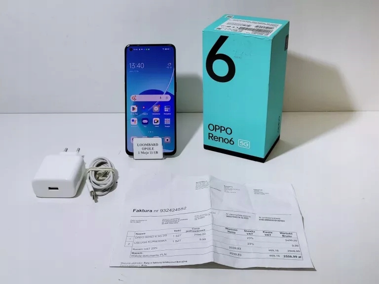 TELEFON OPPO RENO 6 5G 8/128GB KOMPLET