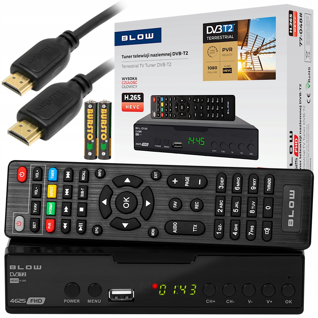 Купить Декодер цифрового ТВ-тюнер DVB-T DVB-T2 HDMI H.265: отзывы, фото, характеристики в интерне-магазине Aredi.ru