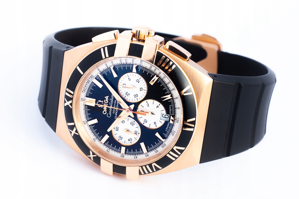 OMEGA CONSTELLATION DOUBLE EAGLE CHRONO 18K/BOX