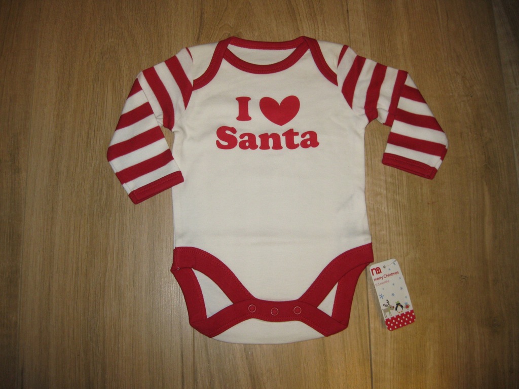 Body mothercare 'I LOVE SANTA' 0-3 m