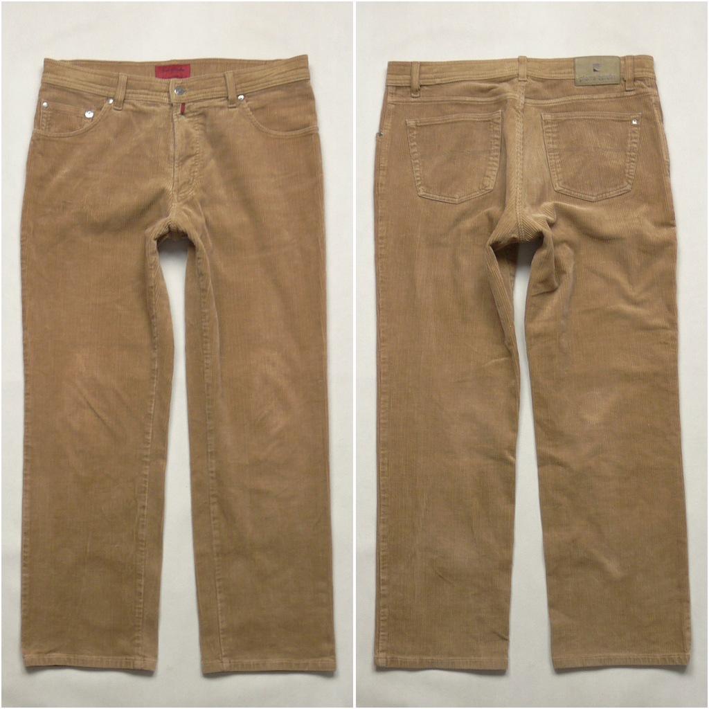 PIERRE CARDIN męskie spodnie sztruksowe W36 L32