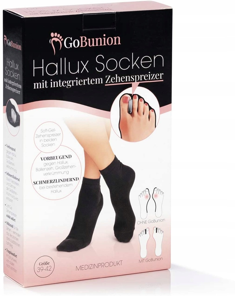 SKARPETY NA HALUKSY ZACHODZĄCE PALCE ROZMIAR 39-42