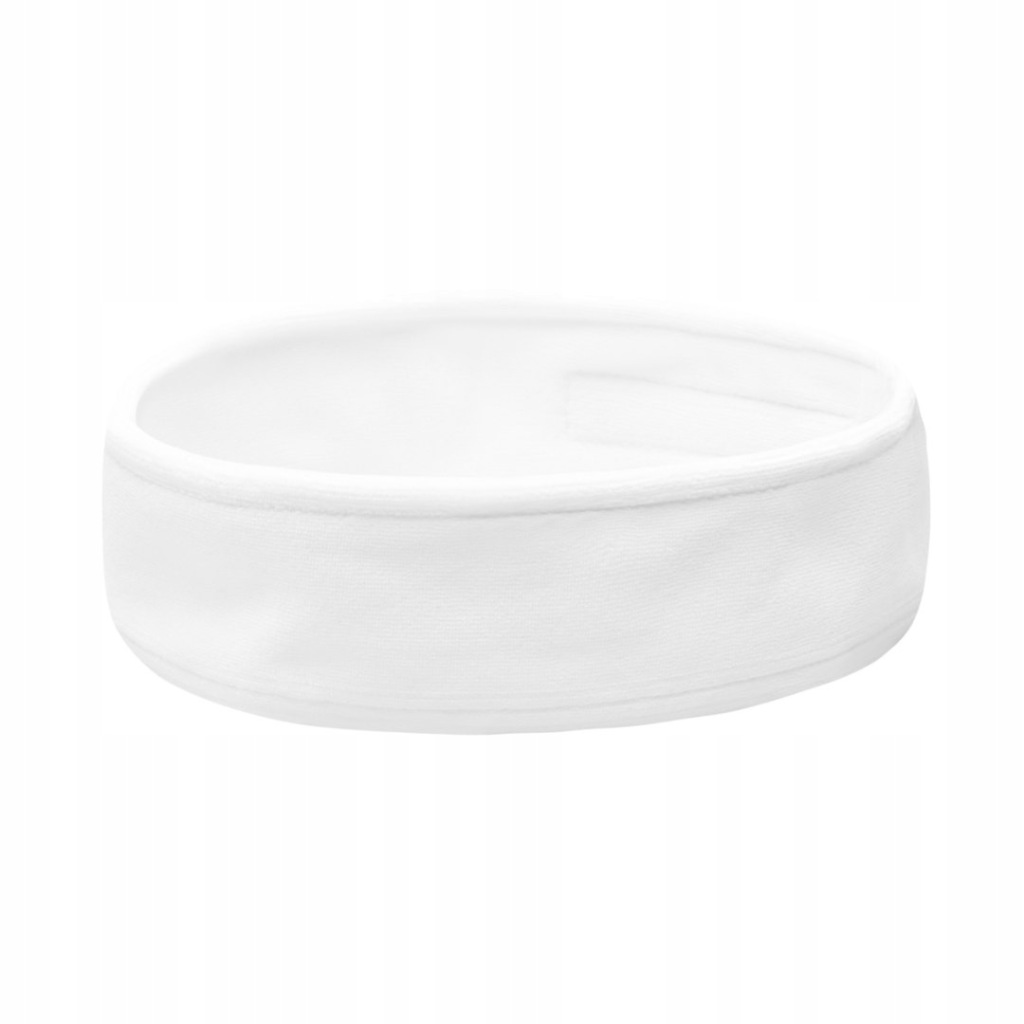 Opaska kosmetyczna welur biała