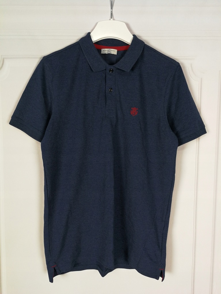 SELECTED HOMME_męska bawełniana koszulka polo_M