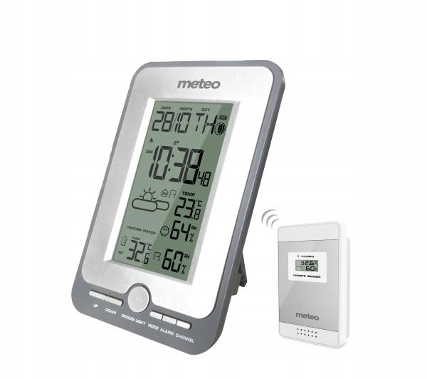 Stacja pogody Meteo SP83 BUDZIK ZEGAR WYŚWIETLACZ