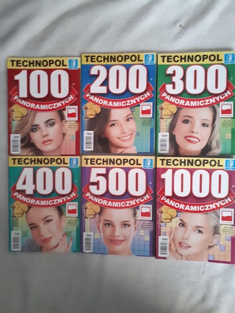 Krzyżówki panoramiczne marzec 2020 komplet 100-1000