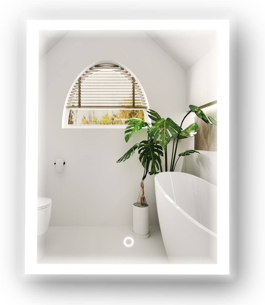 LUSTRO LED ŚCIENNE 40x60cm Z WŁĄCZNIKIEM DOTYKOWYM