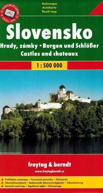 SŁOWACJA MAPA ZAMKÓW I PAŁACÓW ZAMKI I PAŁACE