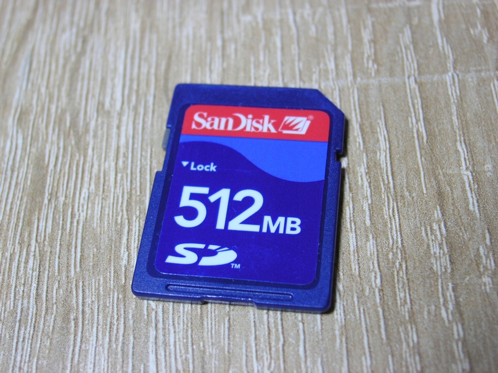 SanDisk . Karta Pamieci SD 512MB